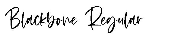 Blackbone Regular字体