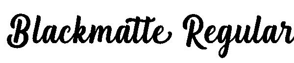 Blackmatte Regular字体