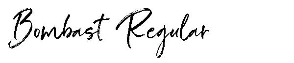 Bombast Regular字体
