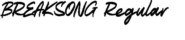 BREAKSONG Regular字体