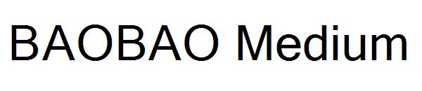 BAOBAO Medium字体