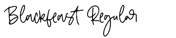 Blackfeast Regular字体