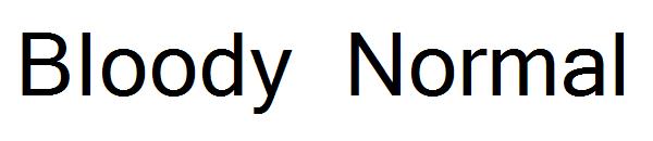 Bloody Normal字体