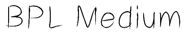 BPL Medium字体