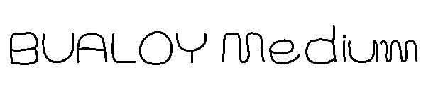 BUALOY Medium字体