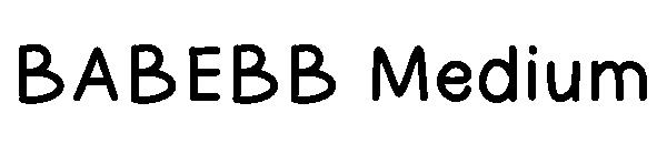 BABEBB Medium字体