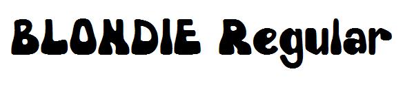 BLONDIE Regular字体