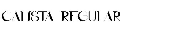 Calista Regular字体