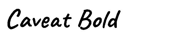 Caveat Bold字体