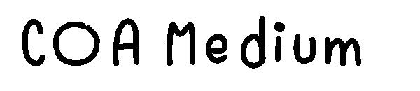 COA Medium字体