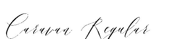 Caravan Regular字体