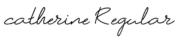catherine Regular字体