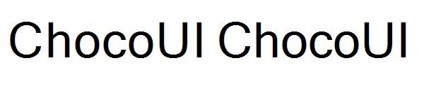 ChocoUI ChocoUI字体