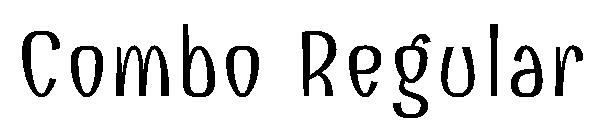 Combo Regular字体