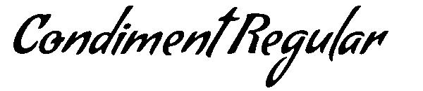 Condiment Regular字体