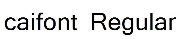 caifont Regular字体