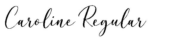 Caroline Regular字体