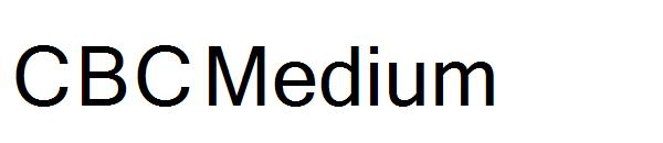 CBC Medium字体