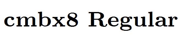 cmbx8 Regular字体