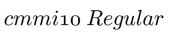 cmmi10 Regular字体