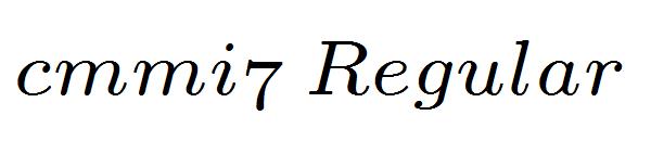 cmmi7 Regular字体