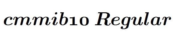 cmmib10 Regular字体
