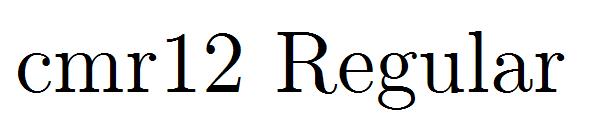 cmr12 Regular字体