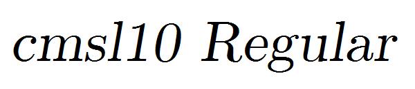 cmsl10 Regular字体