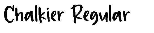Chalkier Regular字体