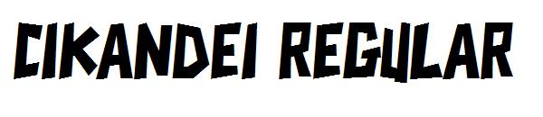 CIKANDEI Regular字体