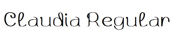 Claudia Regular字体