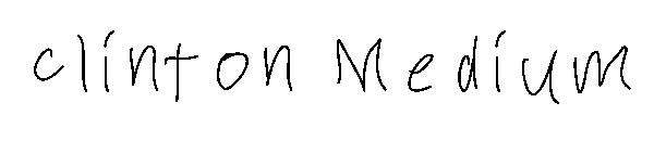 Clinton Medium字体