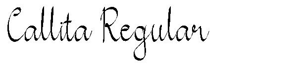 Callita Regular字体