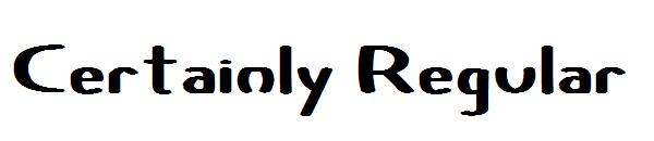 Certainly Regular字体