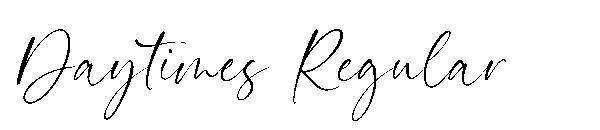 Daytimes Regular字体