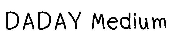 DADAY Medium字体