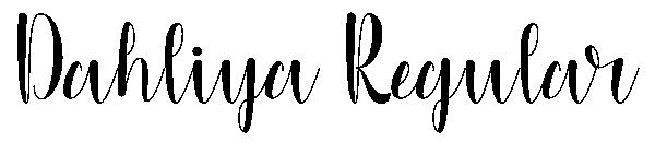 Dahliya Regular字体