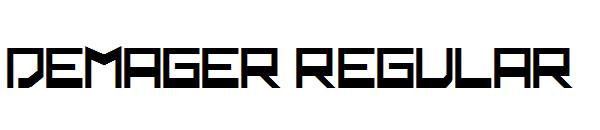 demager Regular字体