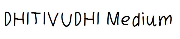 DHITIVUDHI Medium字体