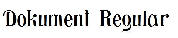 Dokument Regular字体