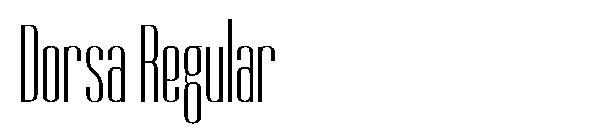 Dorsa Regular字体