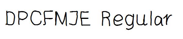 DPCFMJE Regular字体
