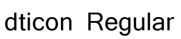 dticon Regular字体