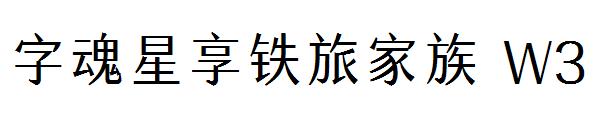 字魂星享铁旅家族 W3